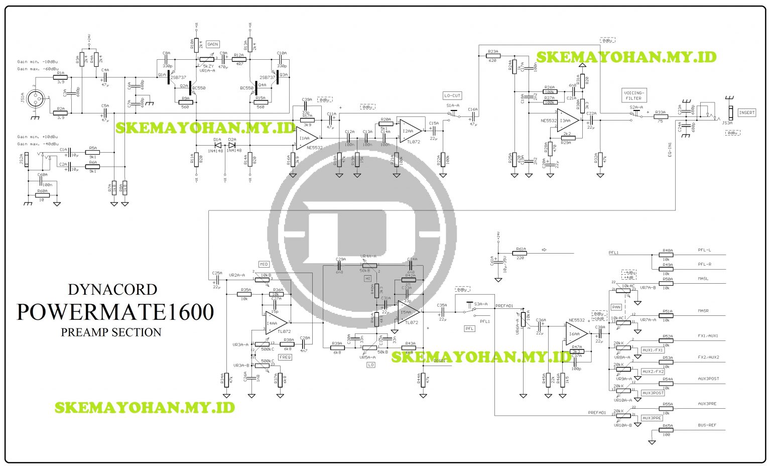 PREAMP 11 POT DYNACORD AUDIO SCHEMATICS COLLECTIONAUDIO SCHEMATICS preamp-11-pot-dynacord-audio-schematics-collectionaudio-schematics