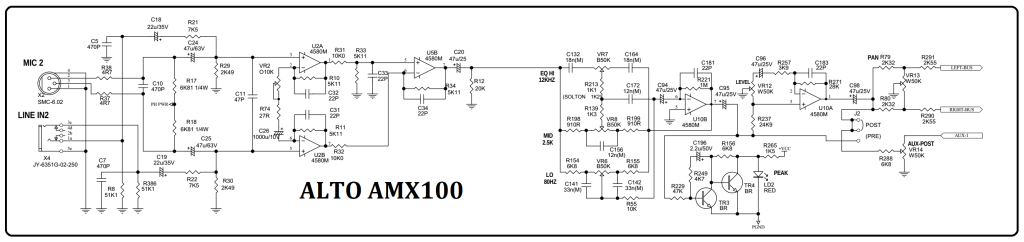 SKEMA PREAMP MIC ALTO AMX100