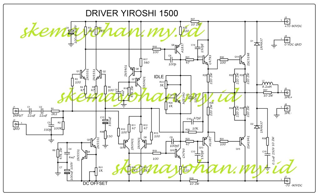POWER AMPLIFIER YIROSHI 1500 - AUDIO SCHEMATICS COLLECTIONAUDIO