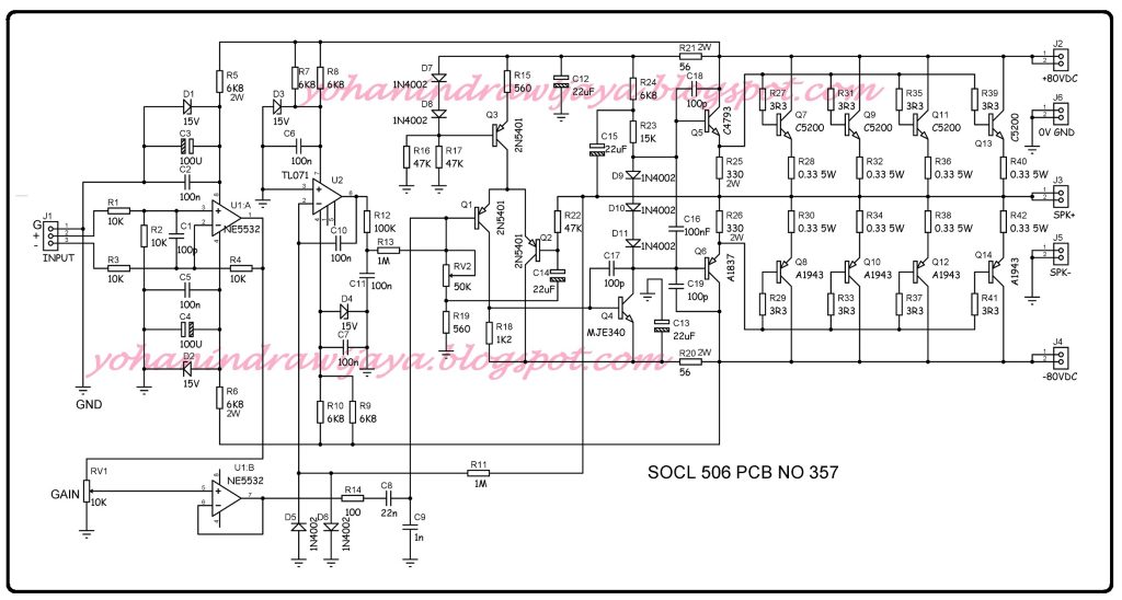 SKEMA SOCL 506 GOLZTAR - AUDIO SCHEMATICS COLLECTIONAUDIO SCHEMATICS