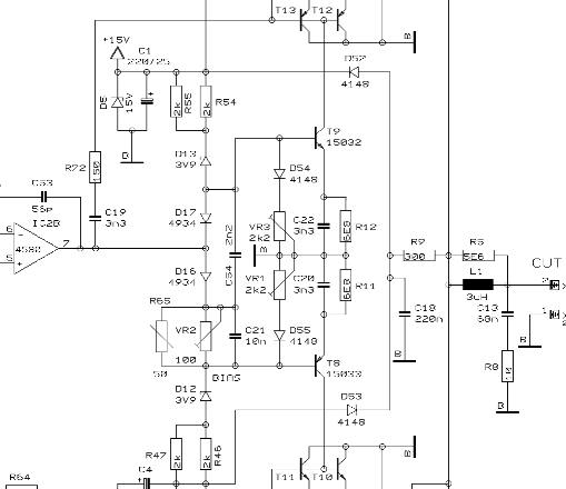 GROUNDED OUTPUT 500W BEHRINGER - AUDIO SCHEMATICS COLLECTIONAUDIO