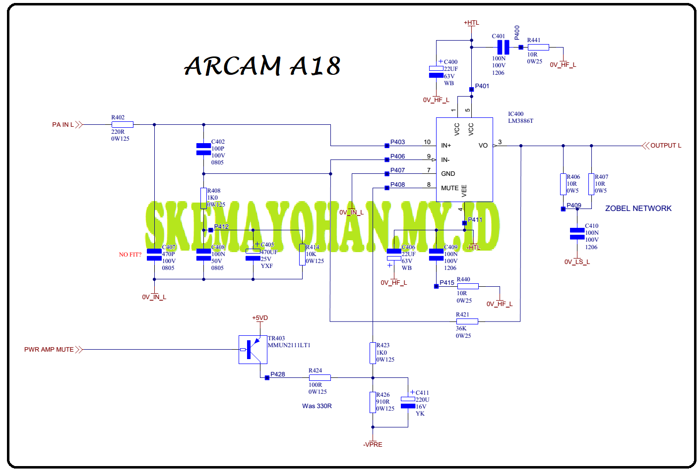 ANEKA SKEMA POWER LM3886 - AUDIO SCHEMATICS COLLECTIONAUDIO SCHEMATICS