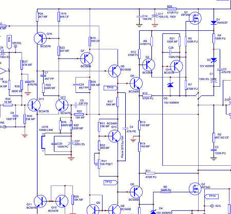 OCL DENGAN MOSFET IRF340 - AUDIO SCHEMATICS COLLECTIONAUDIO SCHEMATICS ...