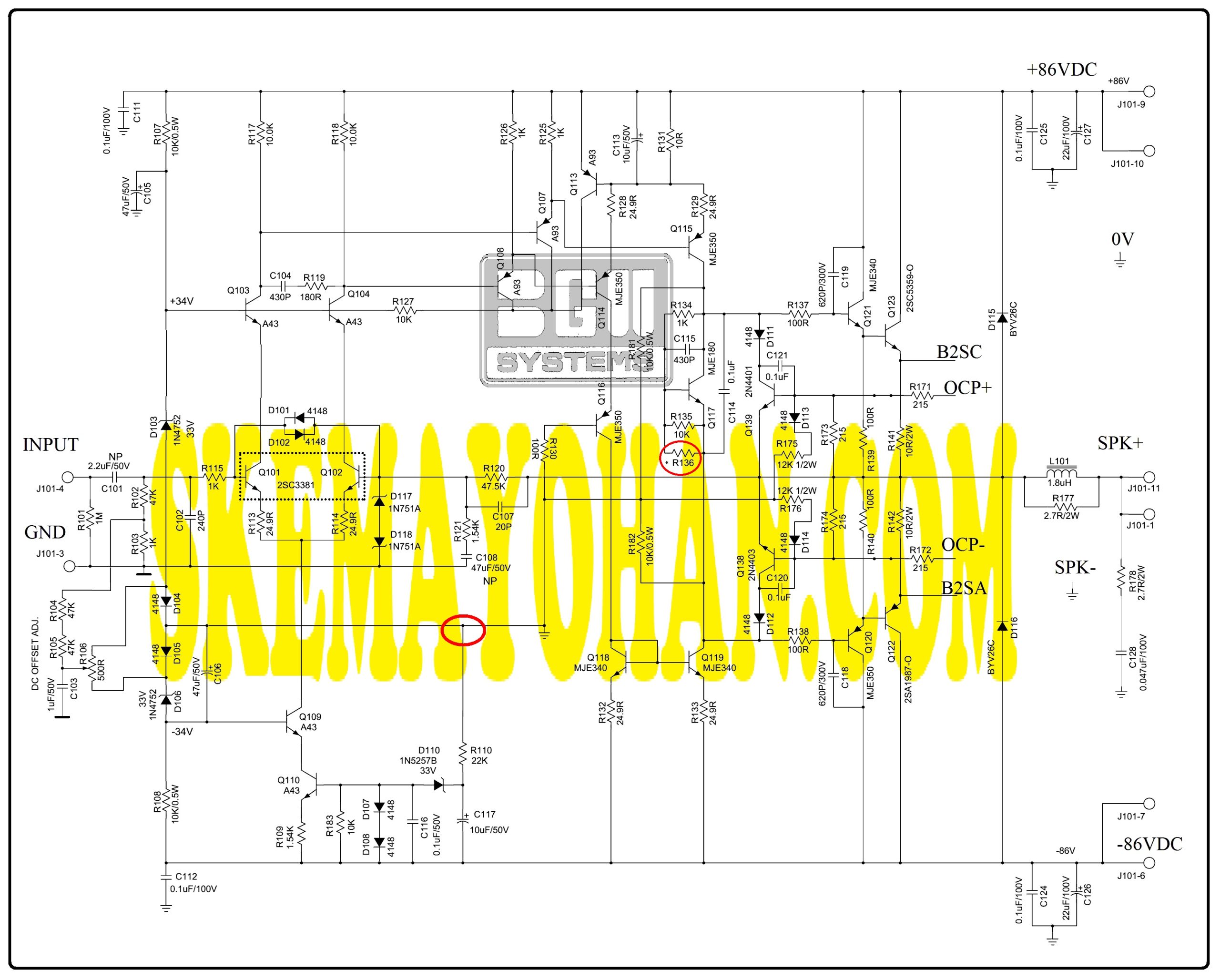 DRIVER POWER GTA 86 VOLT AUDIO SCHEMATICS COLLECTIONAUDIO SCHEMATICS