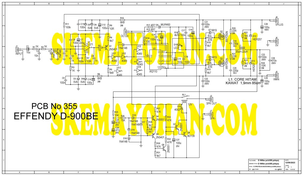 skema tracing EFFENDY D-900BE
