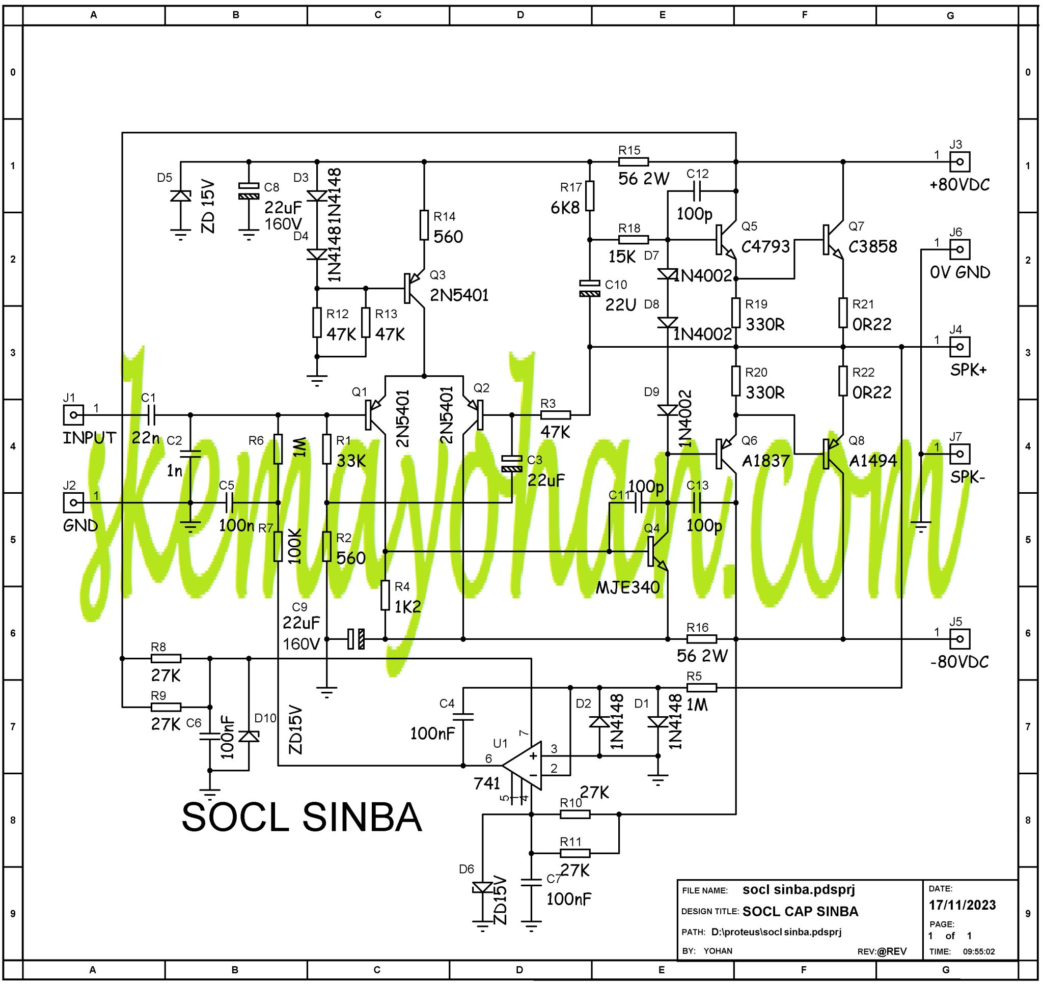 SOCL 506 SINBA SKEMA - AUDIO SCHEMATICS COLLECTIONAUDIO SCHEMATICS