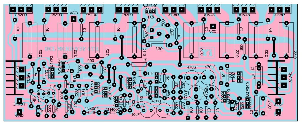 PCB OCL 600 WATT MCRD V3