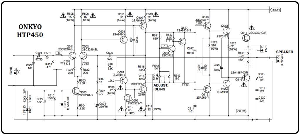 skema OCL 56V 180W ONKYO HTP450