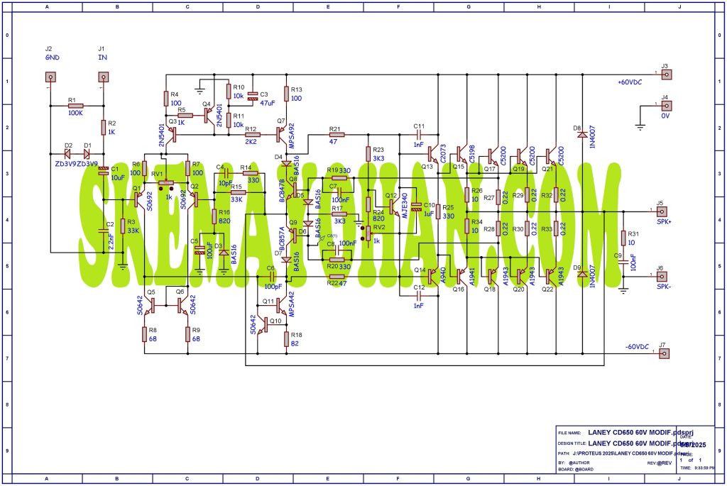 MODIFIKASI RANGKAIAN DARLINGTON LANEY CD650