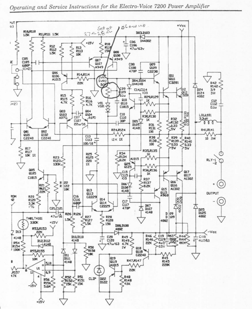 OCL SIMETRIS 200W ELECTROVOICE 7200