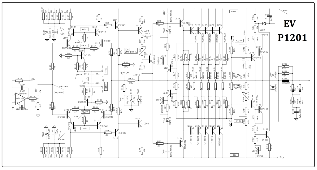 skema awal KLONING DRIVER 1200W ELECTROVOICE
