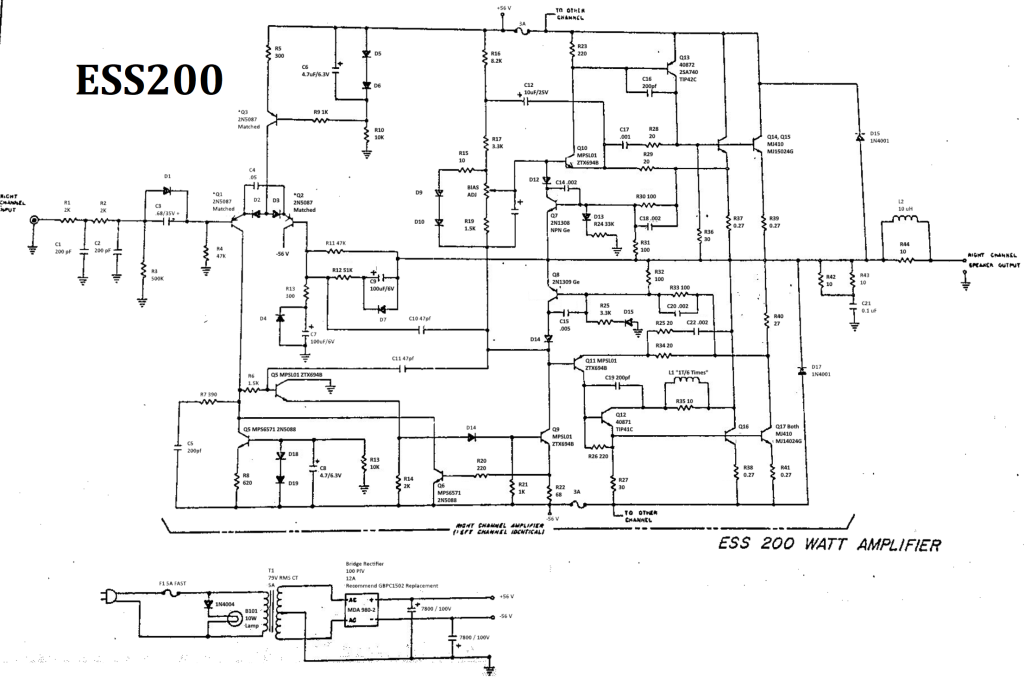 SKEMA AWAL OCL QUASI 500W ESS200