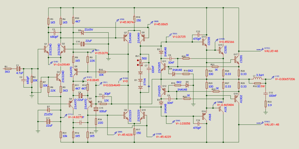 simulasi OCL SIMETRIS 200W ELECTROVOICE 7200