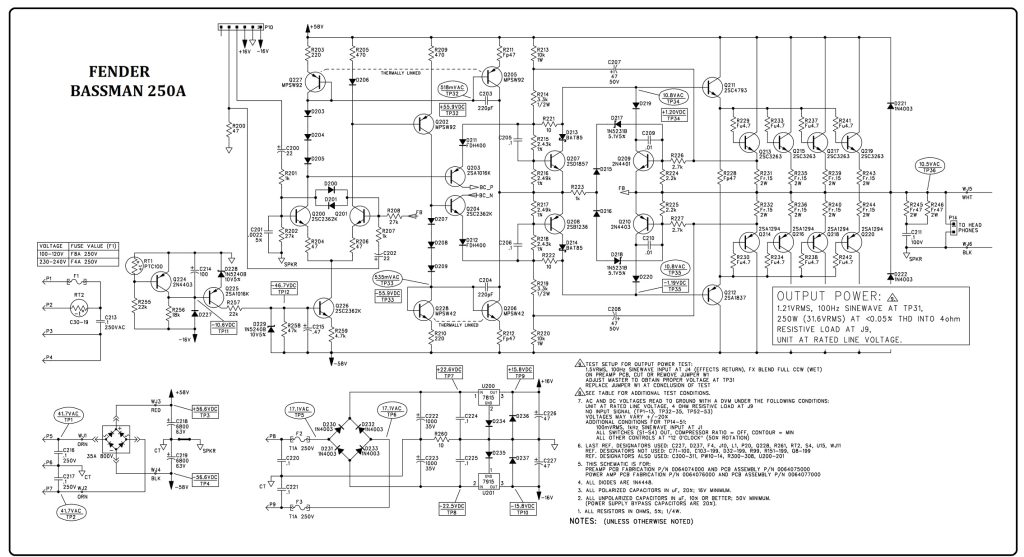 MEMBIKIN KLONING DRIVER FENDER BASSMAN 250A