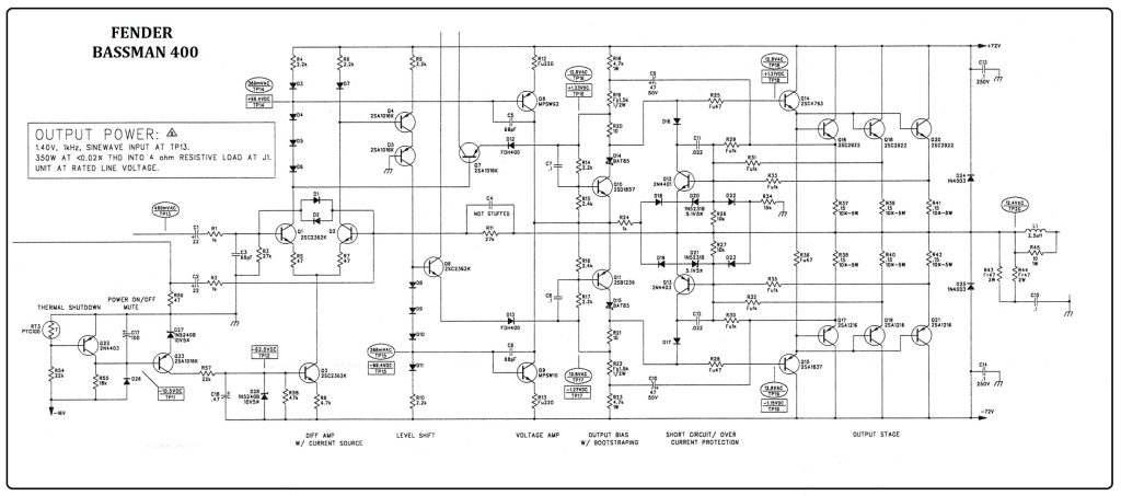 SKEMA AWAL KLONING DRIVER FENDER BASSMAN
