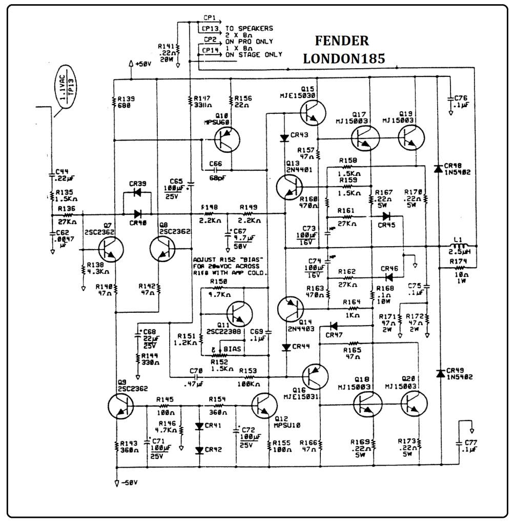KLONING POWER QUASI 500W FENDER LONDON 185