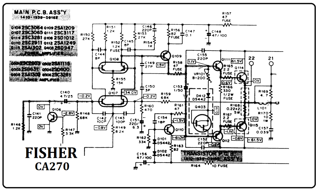 skema awal MENAIKKAN DAYA POWER OCL FISHER CA270