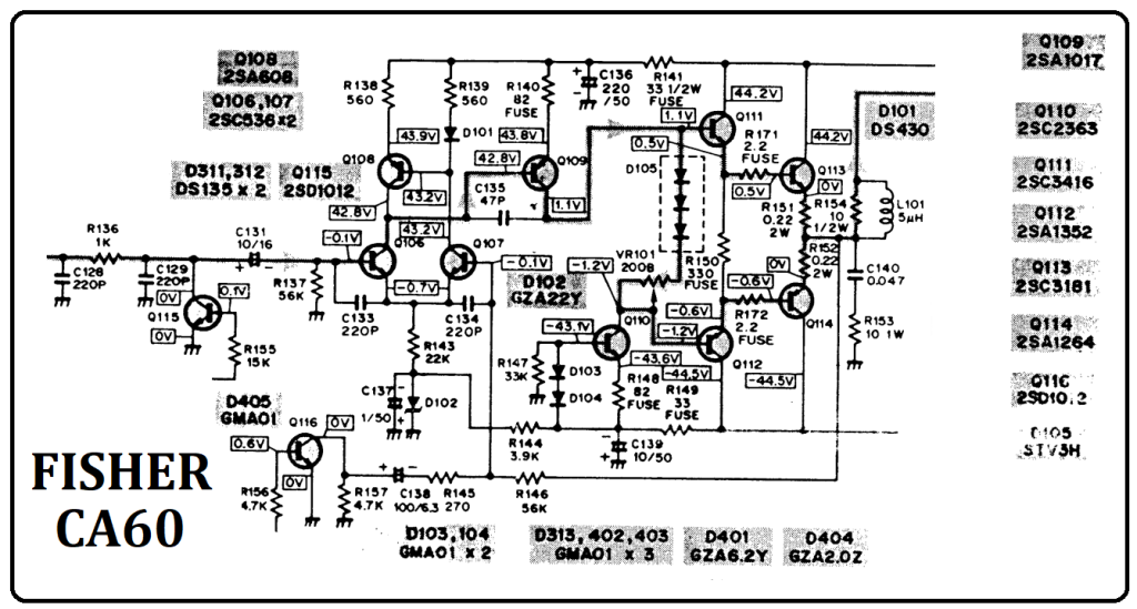 skema awal MODIFIKASI POWER OCL FISHER CA60