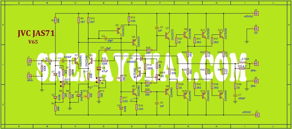 MODIFIKASI POWER JVC JAS71 MENJADI 300W
