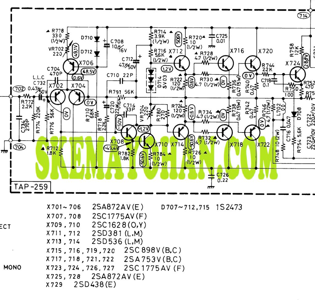 skema awal POWER OCL JVC JRS400
