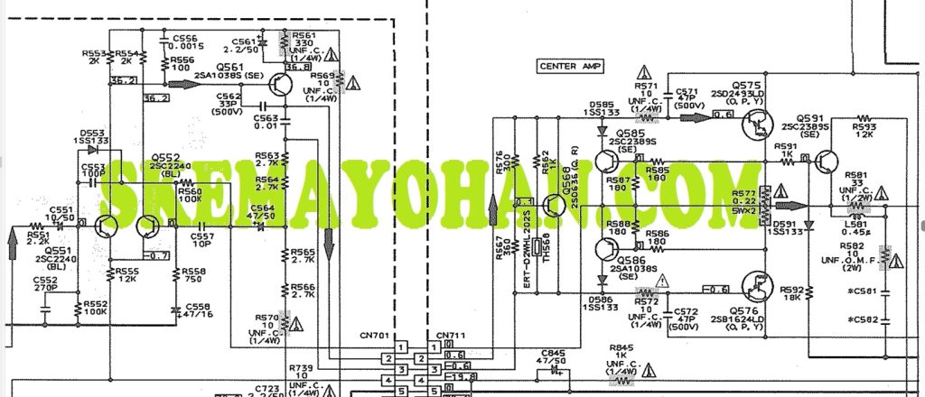 SCHEMATIC AWAL MENGUBAH OCL DARLINGTON 100W KE 300W JVC
