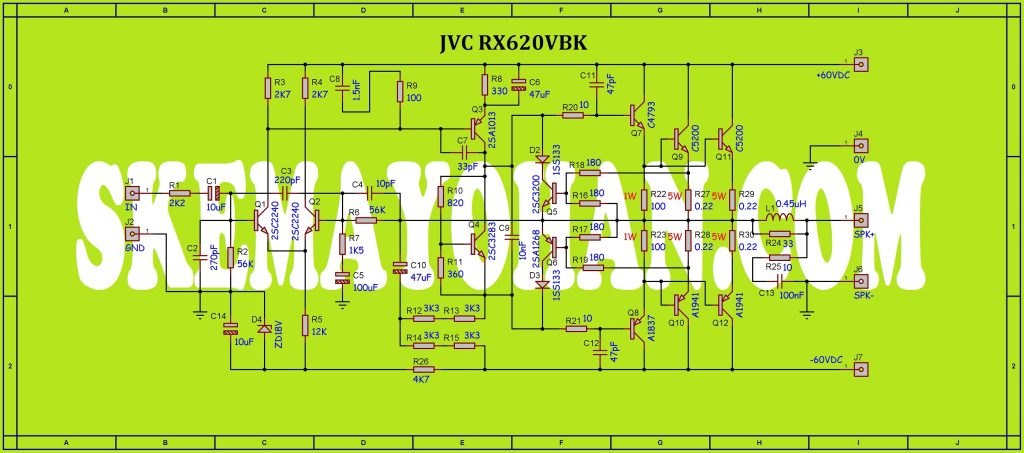 MODIFIKASI MENGGANTI TRANSISTOR DARLINGTON PADA JVC RX620VBK