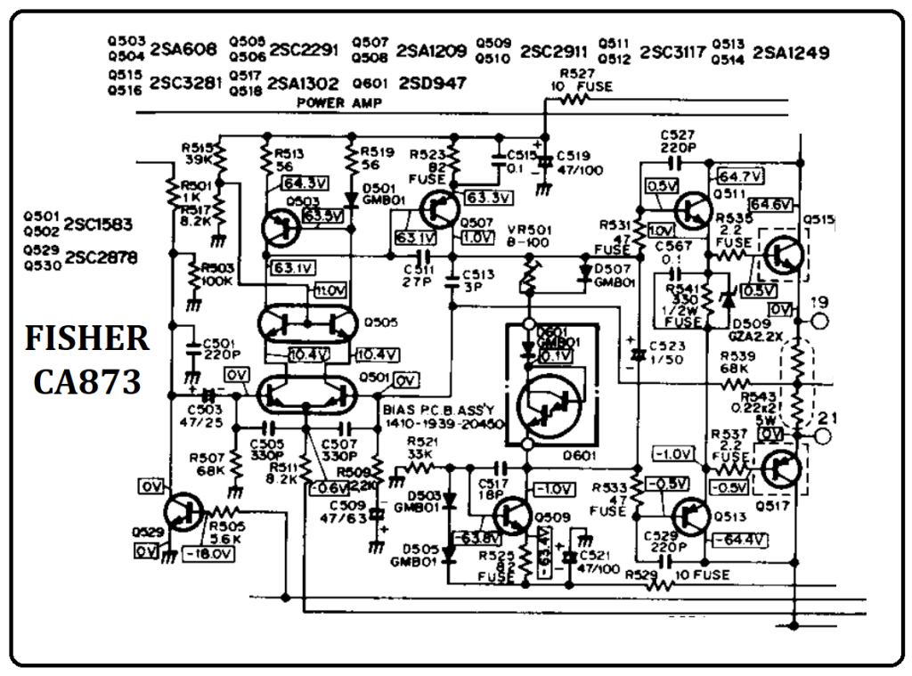 MENGGANTI TRANSISTOR PREAMP 5 PIN DAN SERVO DRIVER DARLINGTON PADA FISHER CA873