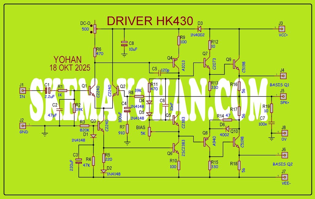 SKEMA AKHIR KLONING DRIVER POWER QUASI HK430