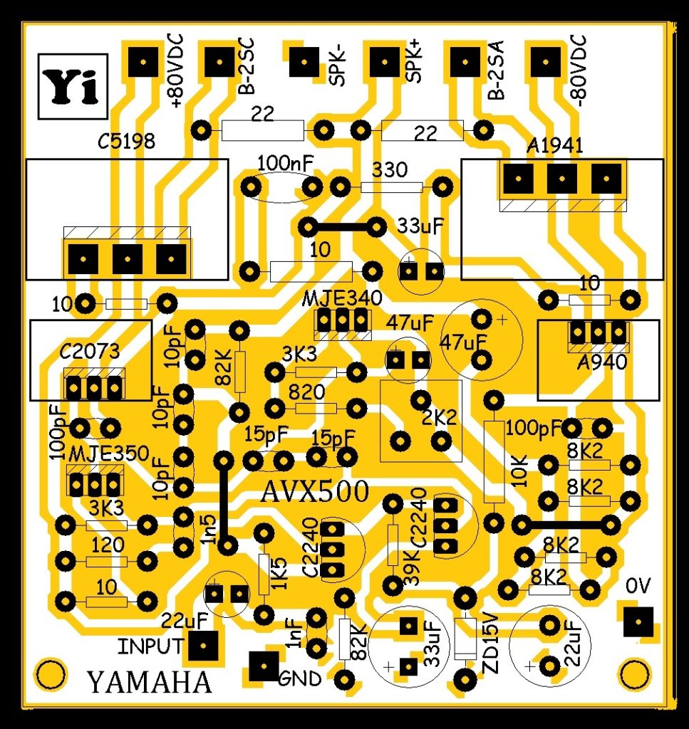 laayout DRIVER POWER YAMAHA AVX500