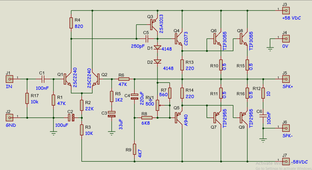 SKEMA GAMBAR ULANG KLONING POWER GITAR GIBSON GA300