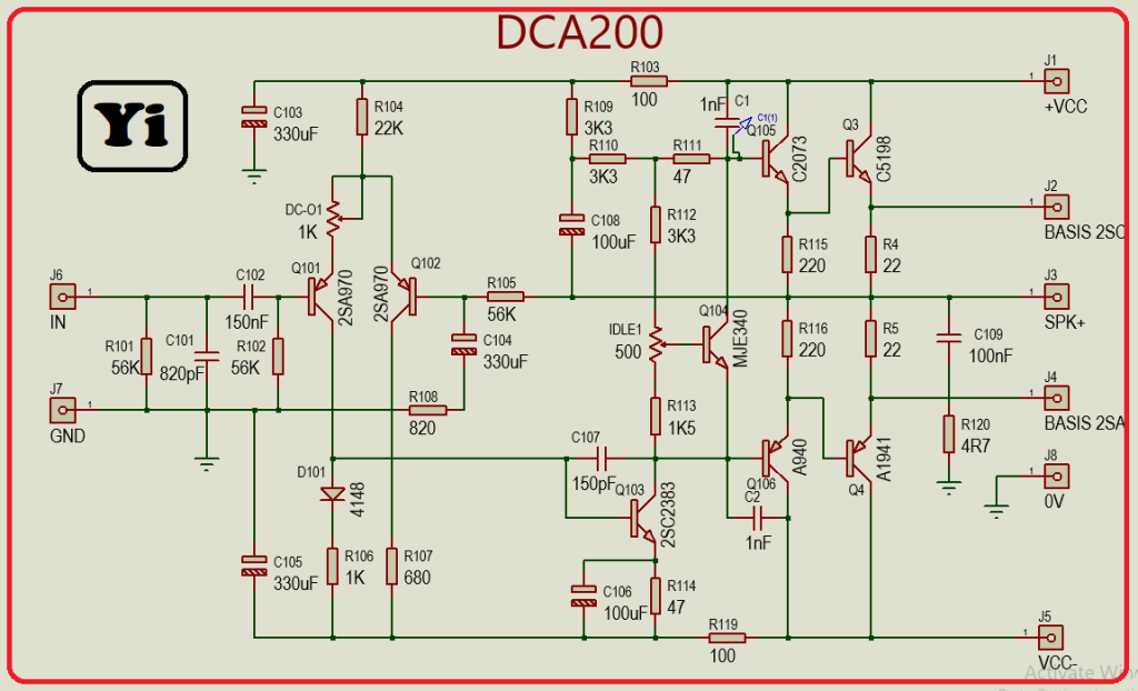 SKEMA GAMBAR ULANG KLONING DRIVER SANYO DCA200 65V-80V