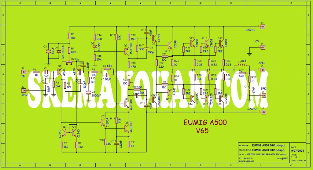 SISTIM FEEDBACK GAIN YANG MENARIK ganti versi 65V