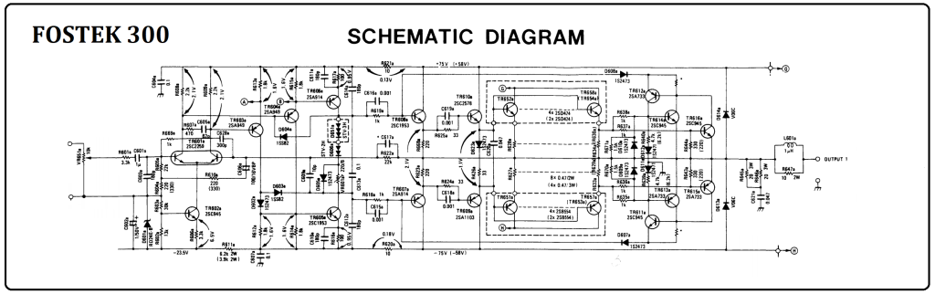 skema awal KLONING DRIVER POWER 75V FOSTEK 300