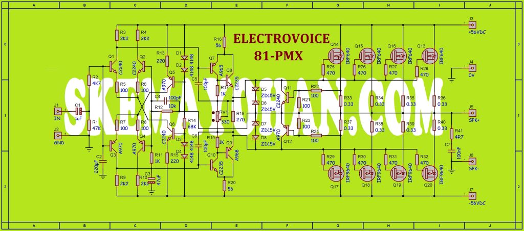 gambar ulang POWER MOSFET DENGAN 4 SET IRF640 IRF9640