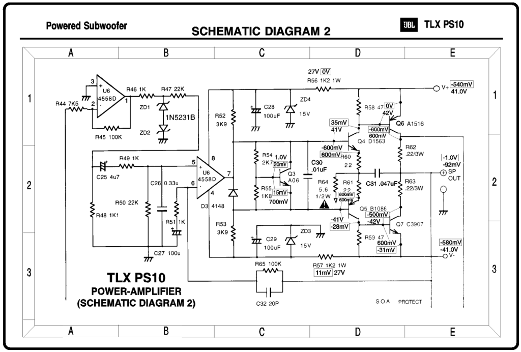 skema bahan KLONING POWER JBL TLX PS10