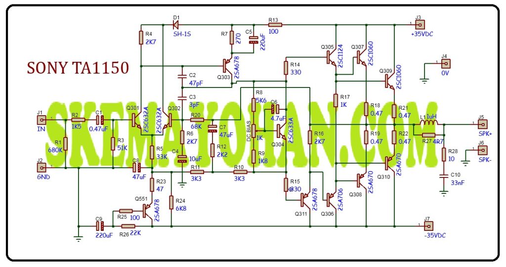 SKEMA KLONING POWER SONY 70-AN