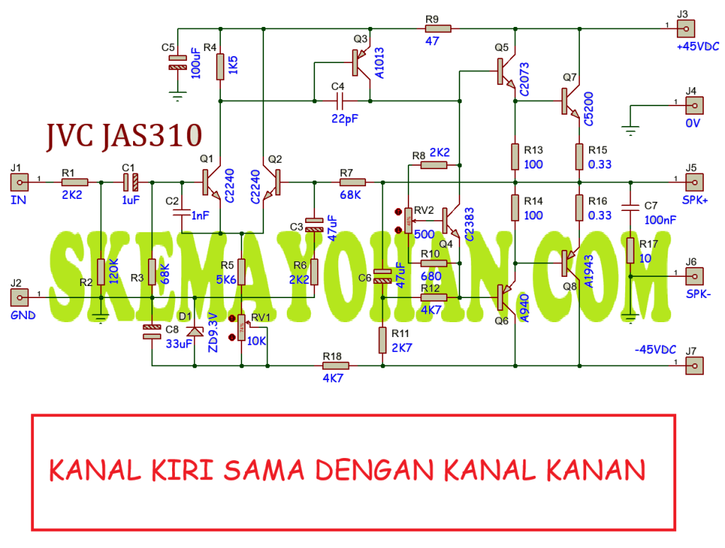 KLONING POWER JVC JAS310 STEREO