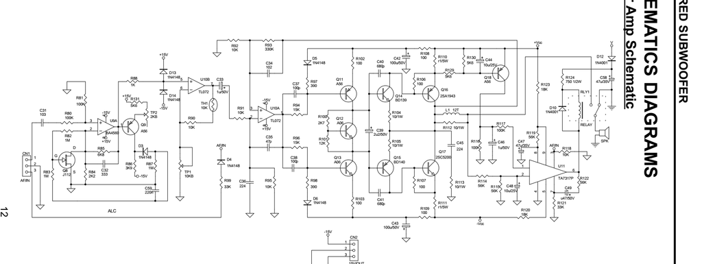 KLONING POWER KEF PSW1000 PCB KECIL
