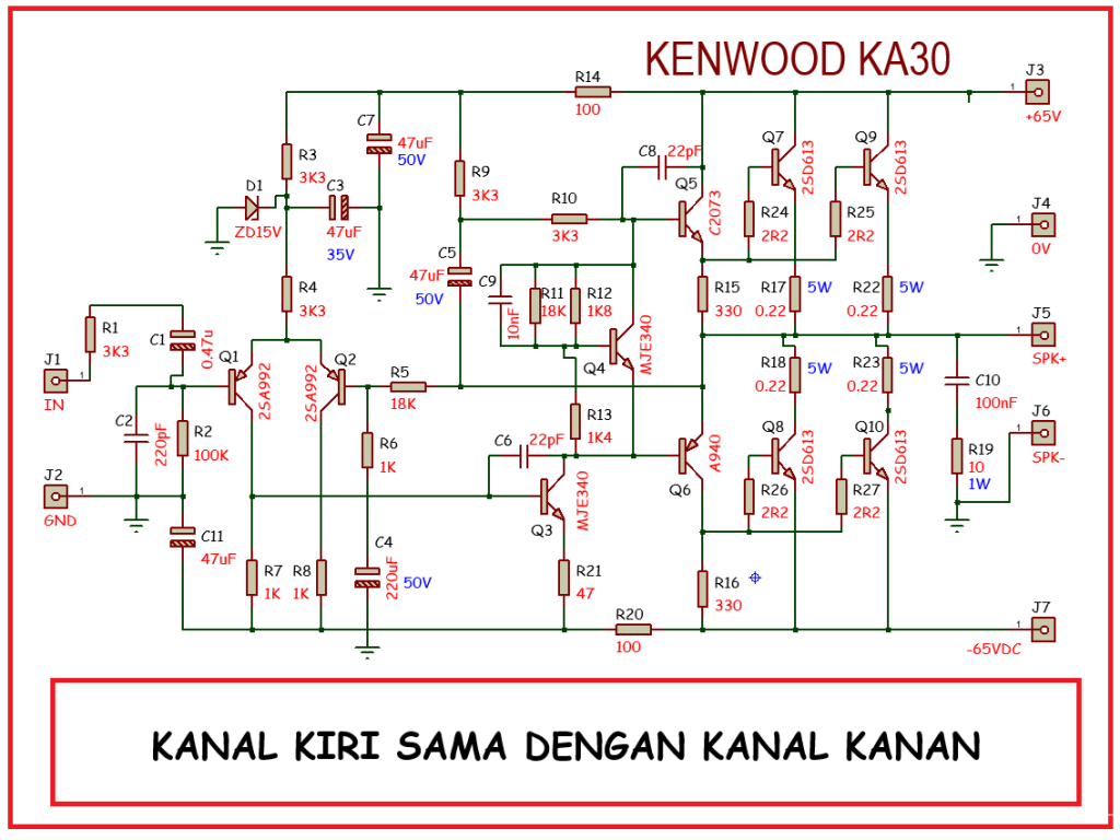 KLONING POWER KENWOOD KA30 STEREO