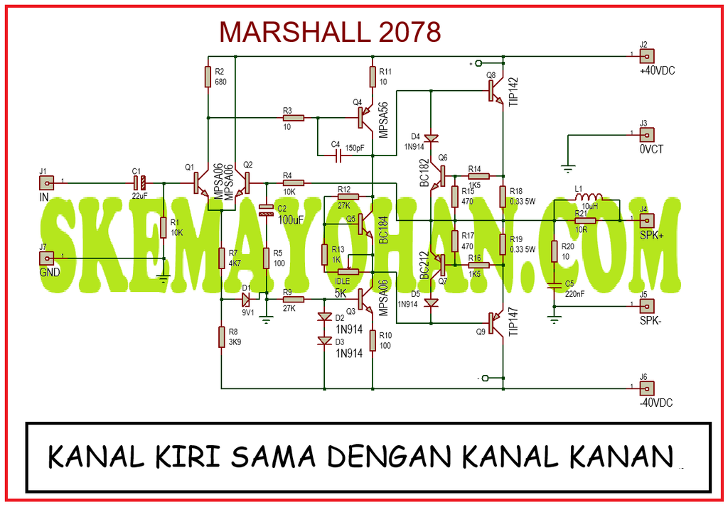 KLONING POWER DARLINGTON STEREO MARSHALL 2078