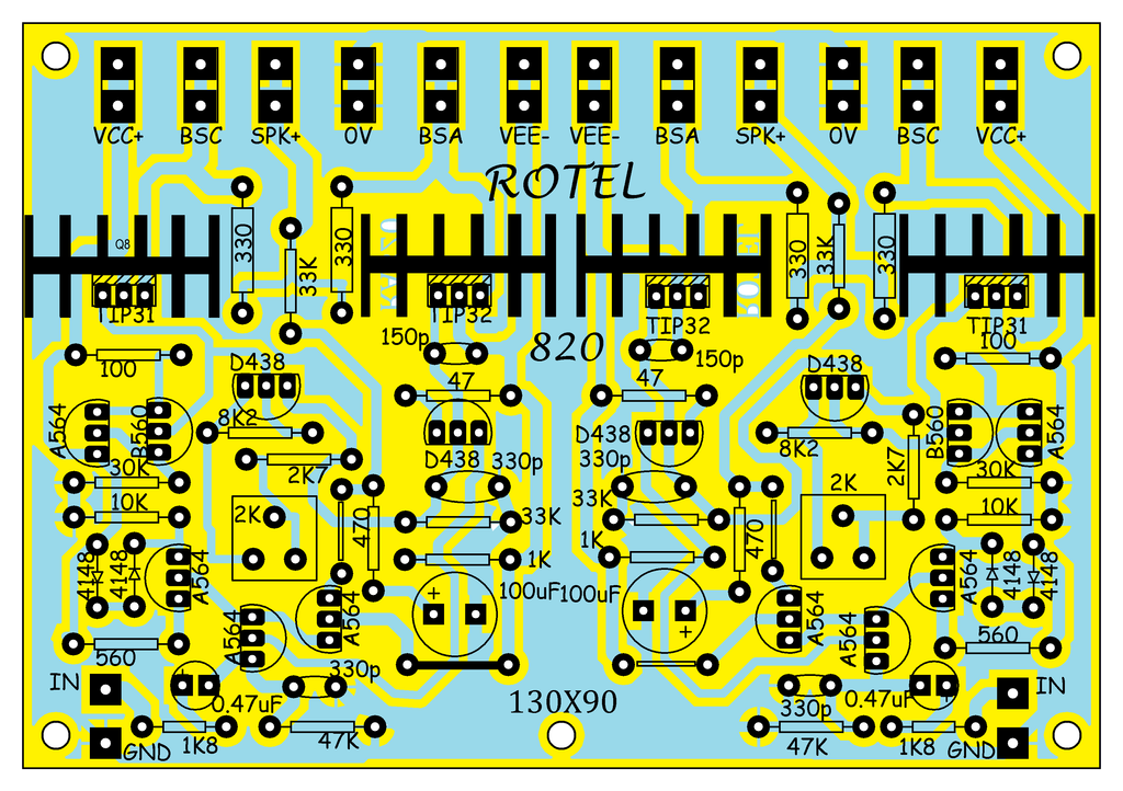 DRIVER POWER STEREO ROTEL 820