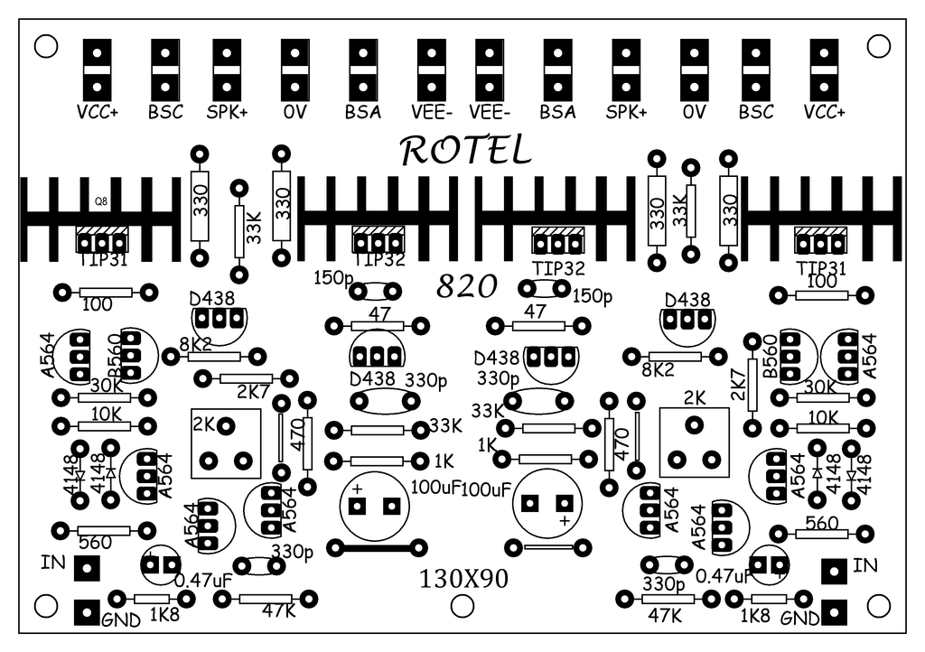 DRIVER POWER STEREO ROTEL 820