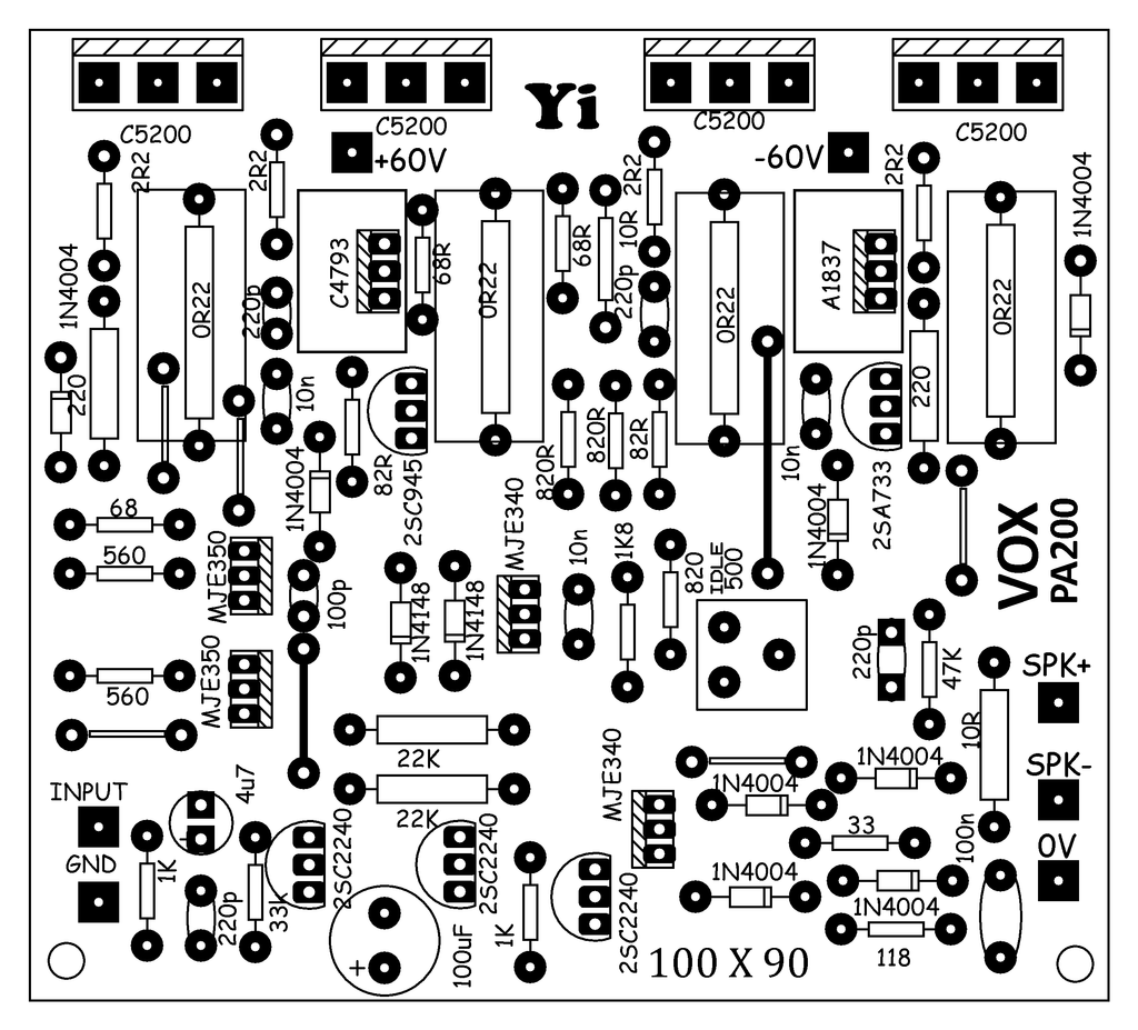 KLONING POWER Quasi VOX PA200 VERSI 300W