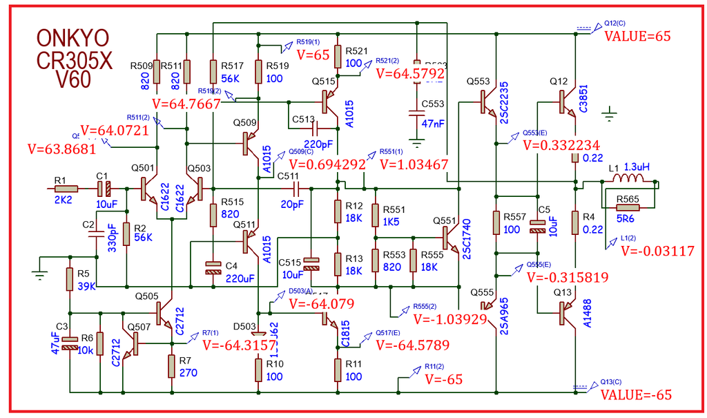 MODIF TEF 60V PADA KLONING POWER ONKYO CR305X